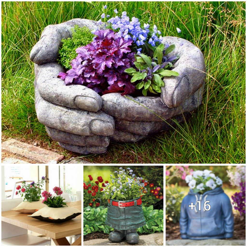 “Eye-Catching and Creative: 20 Unique Flower Planters to Spruce Up Your Backyard”