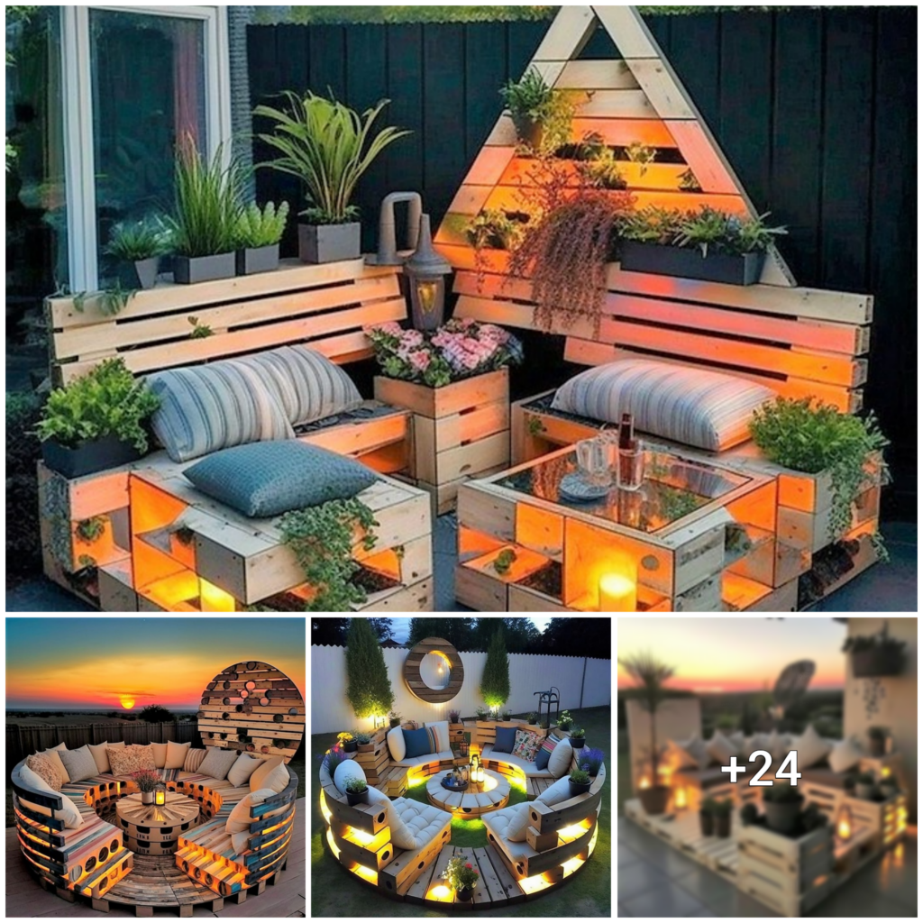“Budget-Friendly Outdoor Seating Solutions: 31 Creatively Rustic Ideas Using Pallet Wood”